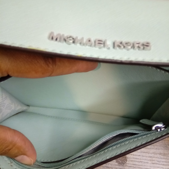 Michael Kors, Women's, Crossbody Bag, Color Blue, Snap Closure - Picture 10 of 16